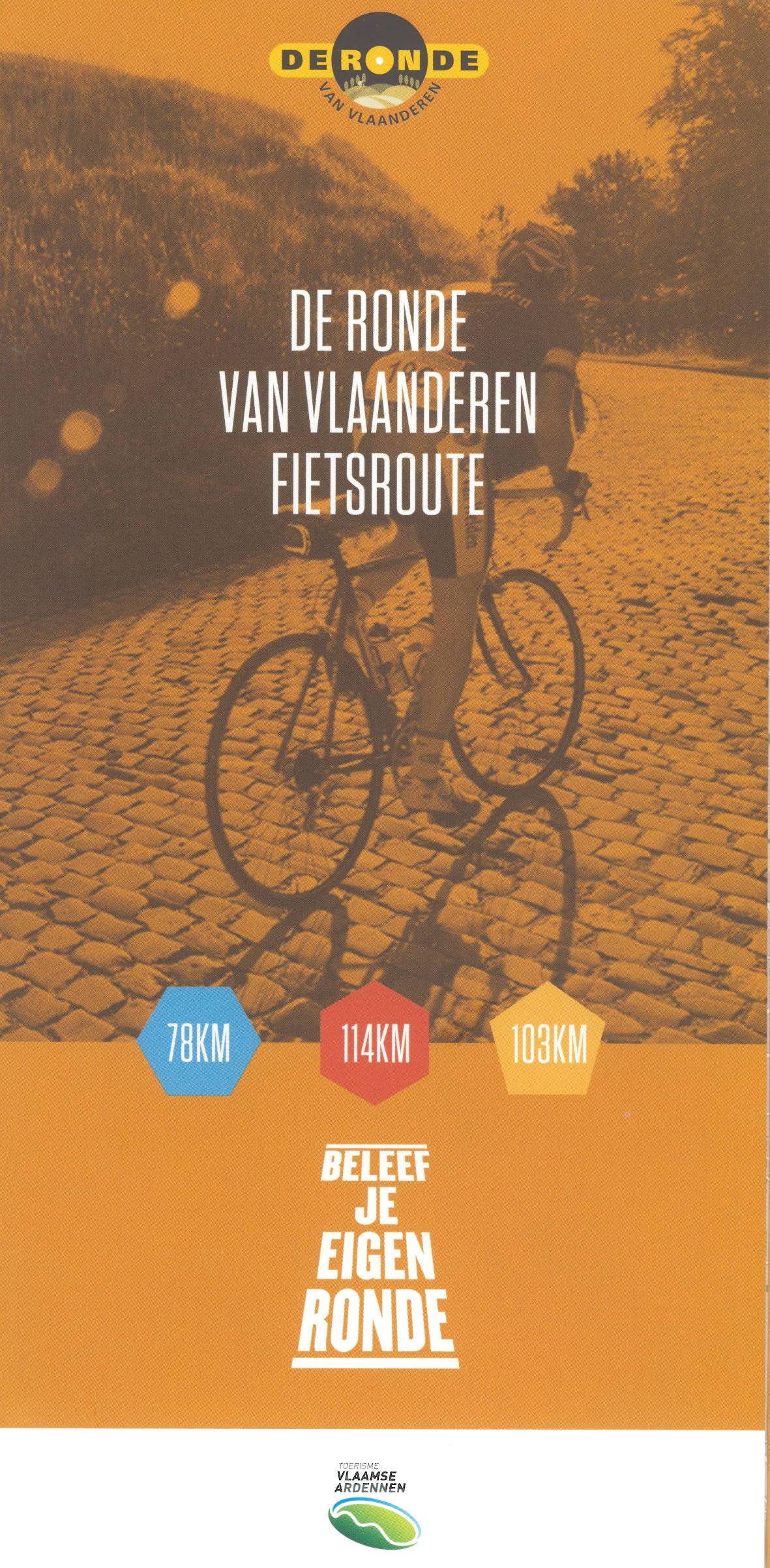 Fietskaart De ronde van Vlaanderen…