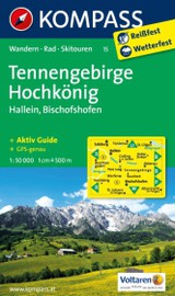 Wandelkaart 15 Tennengebirge - Hochkönig | Kompass | 