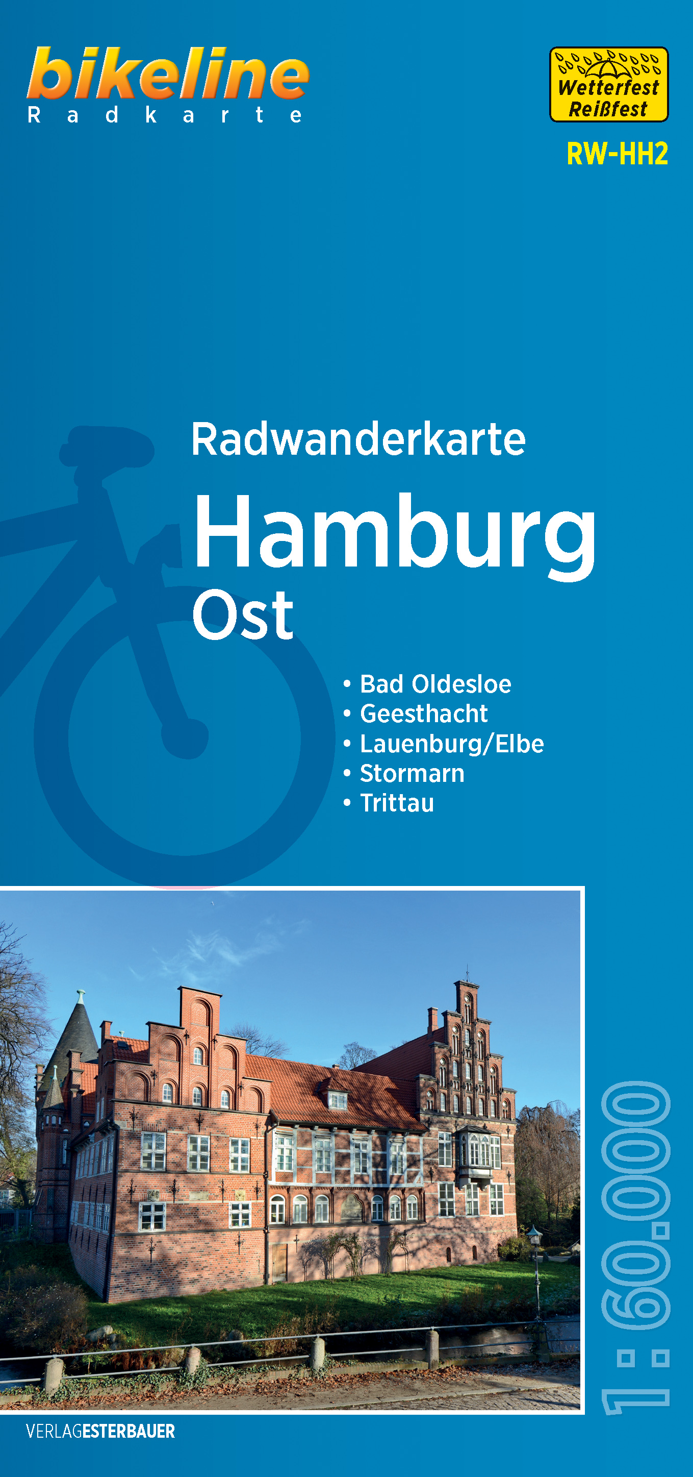 Online bestellen: Fietskaart RW-HH2 Bikeline Radkarte Hamburg Ost | Esterbauer
