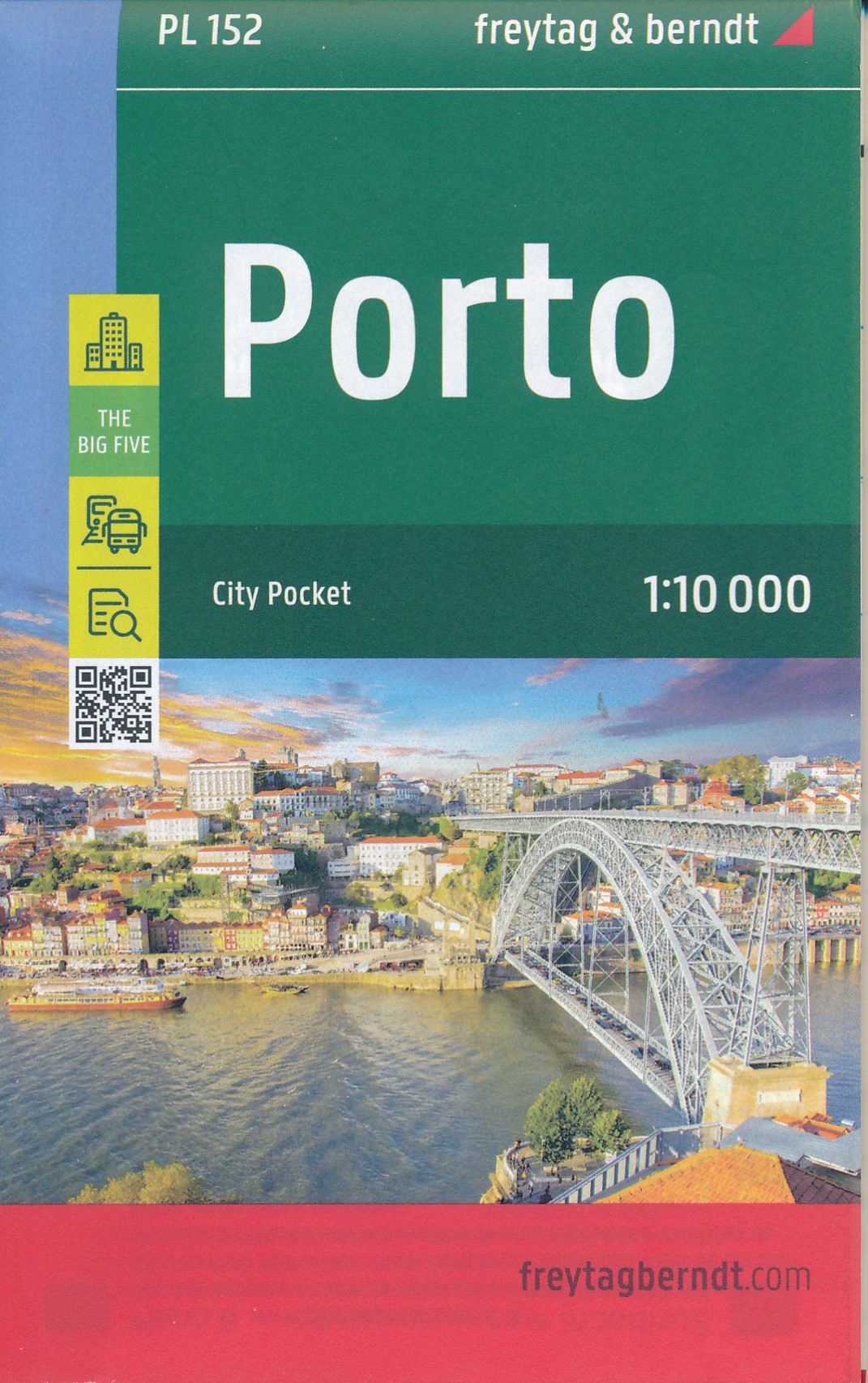 Online bestellen: Stadsplattegrond PL152 City Pocket Porto - Oporto | Freytag & Berndt
