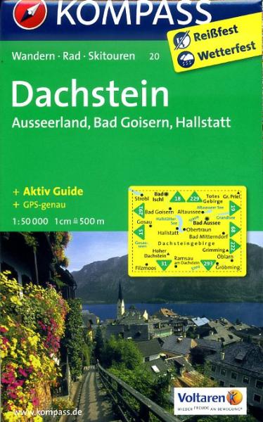 Wandelkaart 20 Dachstein-Ausseerland-Bad Goisern-Hallstatt | Kompass | 