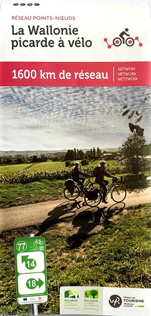 Online bestellen: Fietsknooppuntenkaart La Wallonie picarde à vélo | Visit Wapi