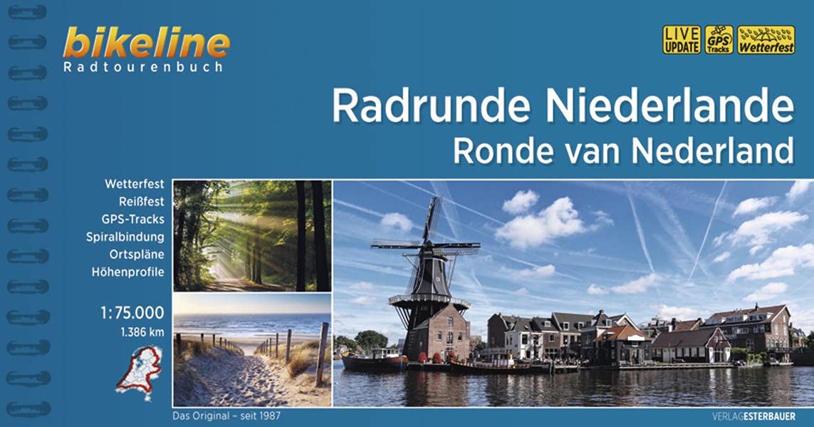 Online bestellen: Fietsgids Bikeline Radrunde Niederlande . Ronde van Nederland | Esterbauer
