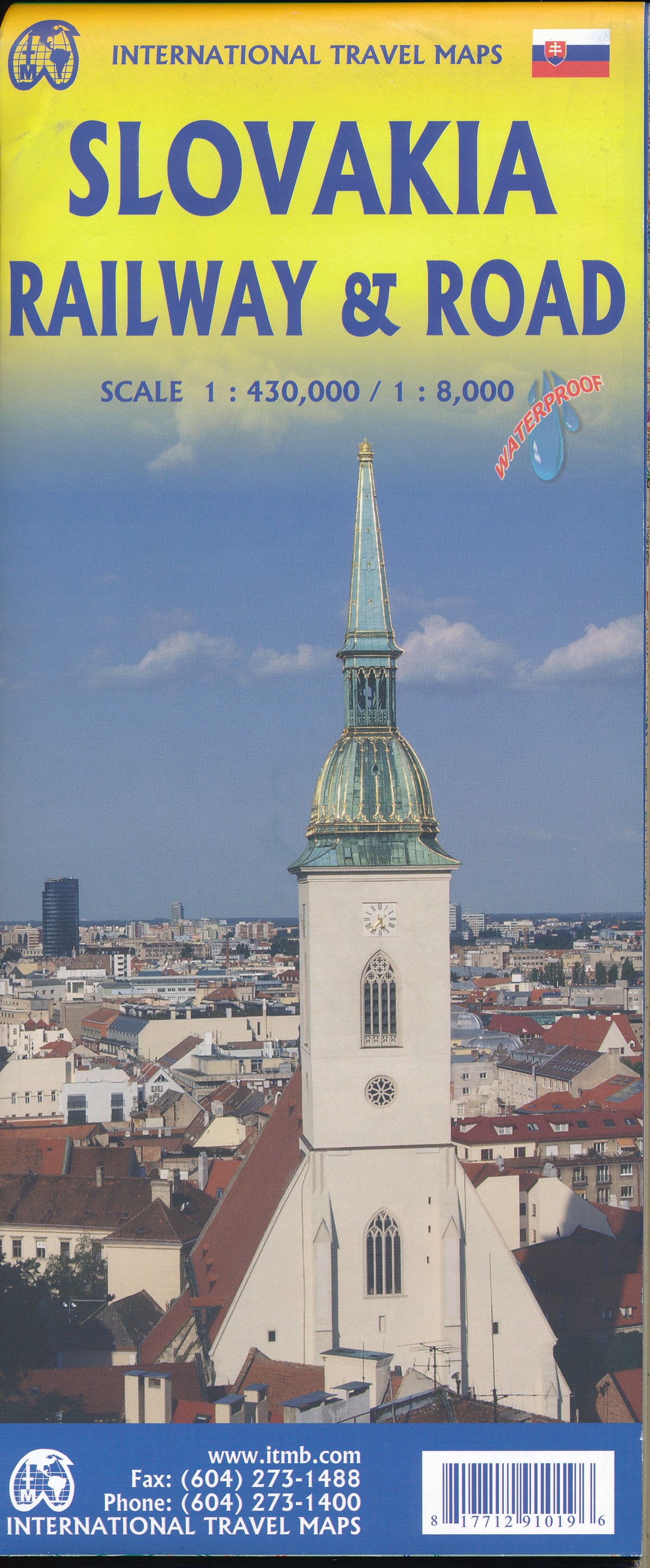 Online bestellen: Wegenkaart - landkaart Slovakia, Slowakije - Bratislava | ITMB