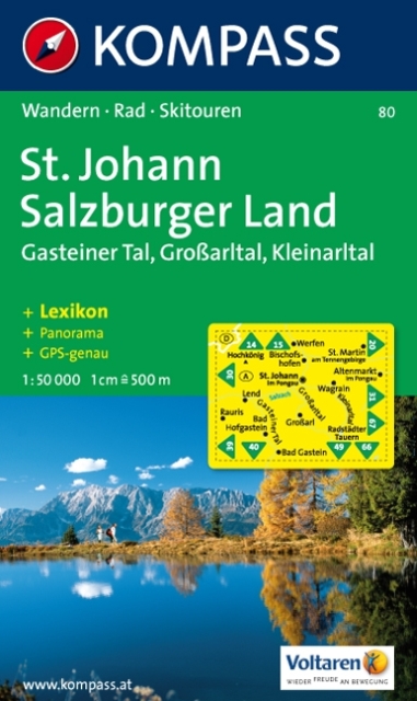 Wandelkaart  80 St. Johann - Salzburger Land | 