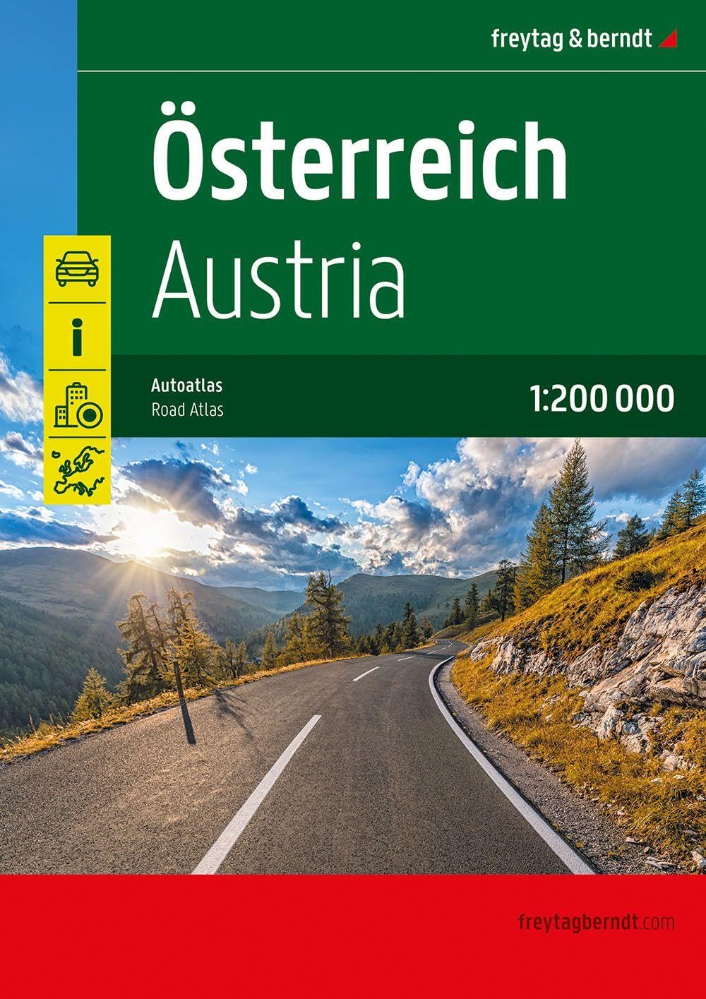 Wegenatlas Oostenrijk - Österreich, Straßen-Atlas 1:200.000 | Freytag