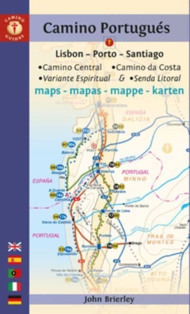 Online bestellen: Wandelgids Camino Portugués Maps | Camino Guides Brierley
