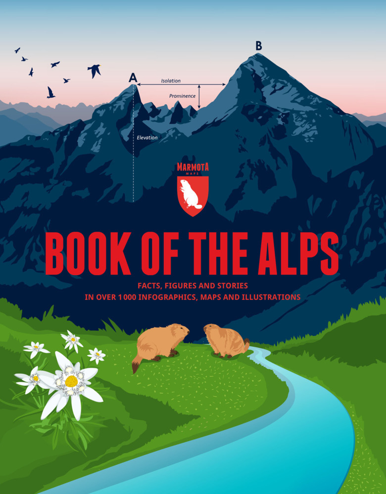 Online bestellen: Reisinspiratieboek - Reisboek Book of the Alps | Marmota Maps
