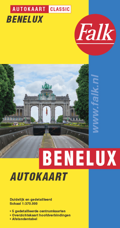 Online bestellen: Wegenkaart - landkaart Autokaart Classic Benelux | Falk
