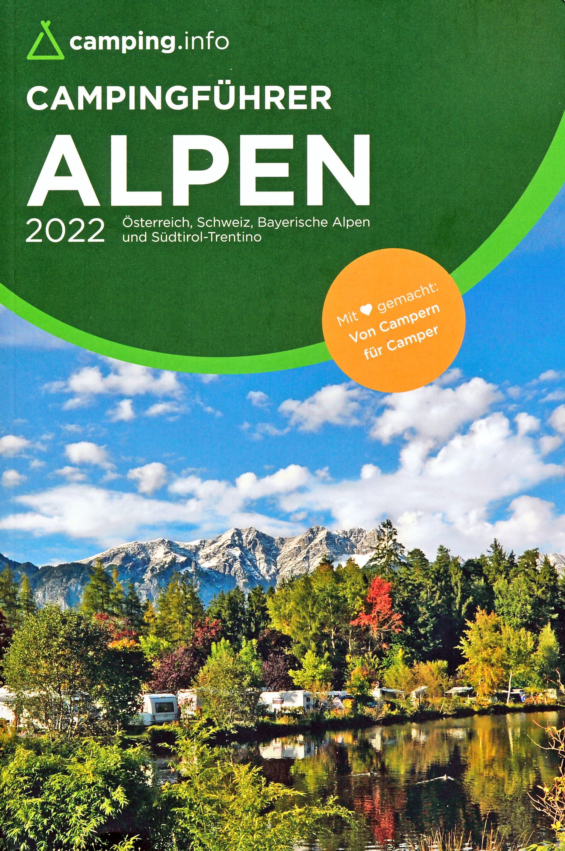 Online bestellen: Campinggids Campingführer Alpen 2022 | Camping info