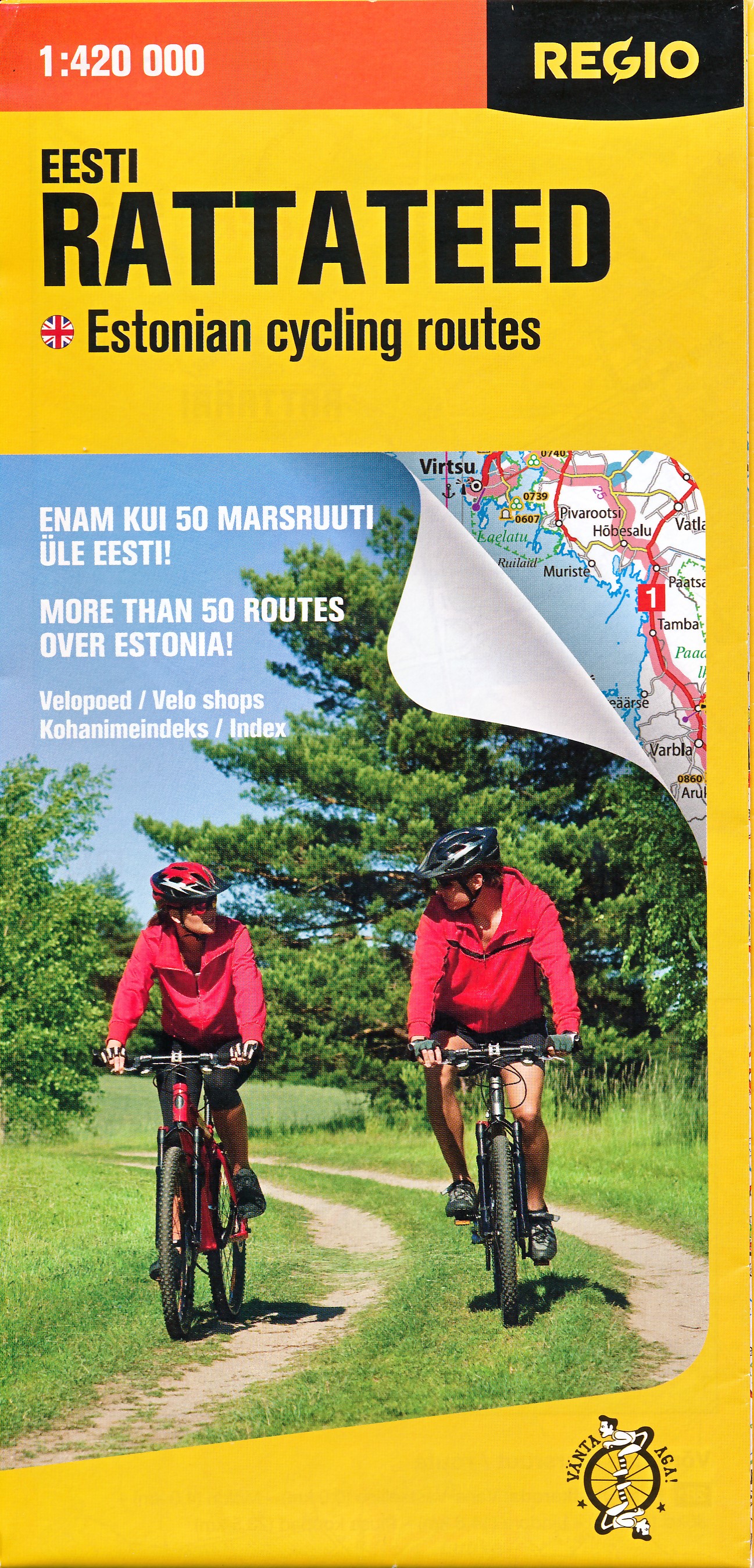 Online bestellen: Fietskaart Eesti Rattateed - Estland | Vanta