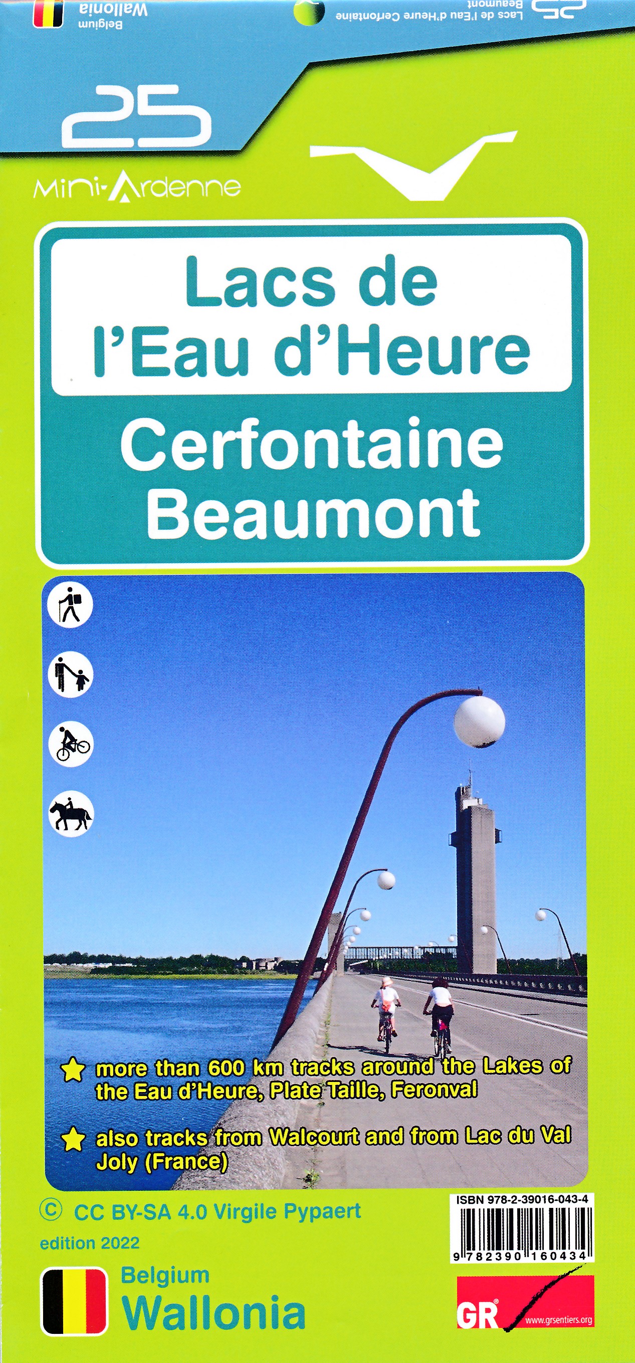 Online bestellen: Wandelkaart 25 Lacs de l'Eau d'Heure - Cerfontaine - Beaumont | Mini-Ardenne