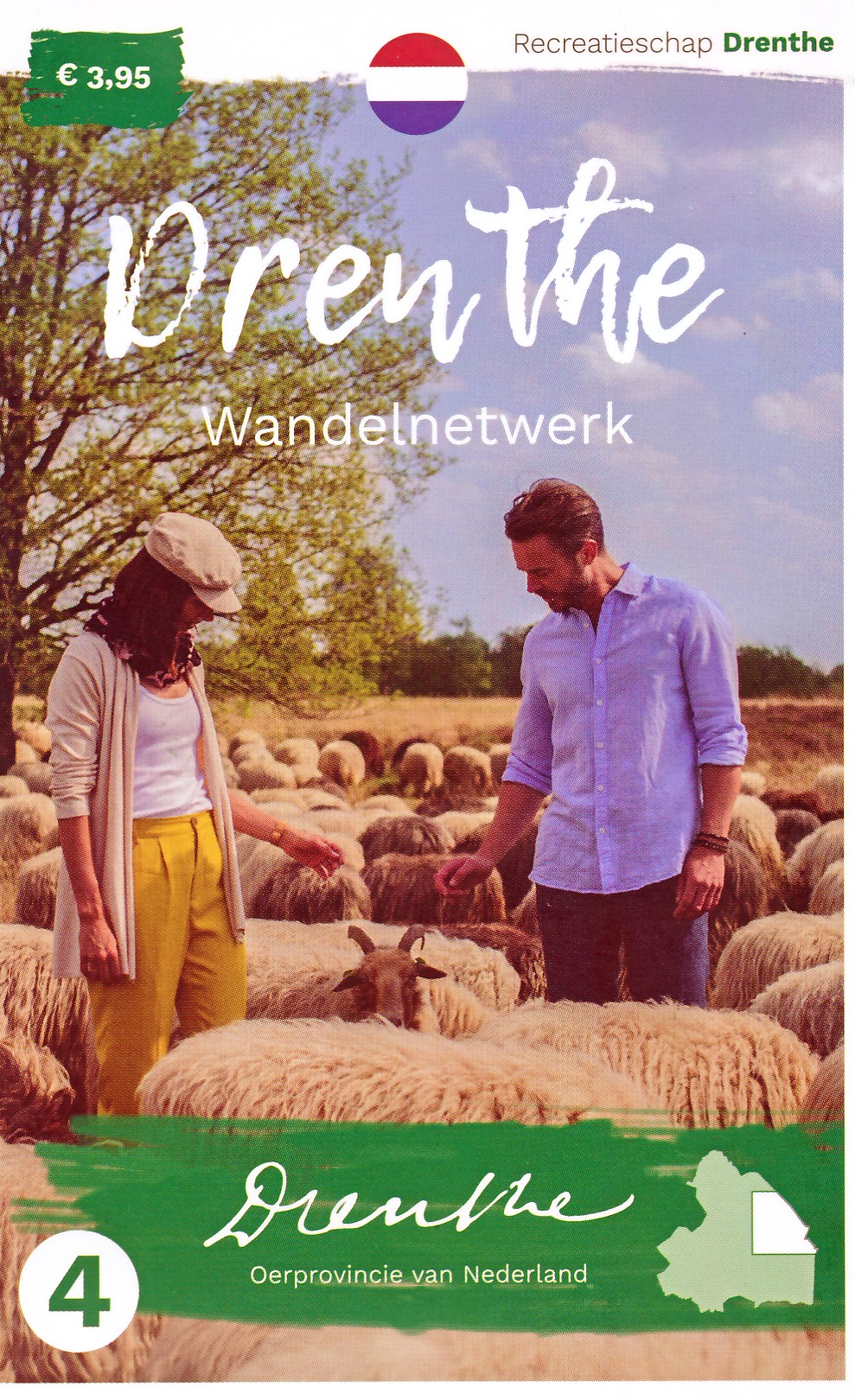 Online bestellen: Wandelknooppuntenkaart 4 Wandelnetwerk Drenthe Borger- Odoorn - ter Apel | Recreatieschap Drenthe