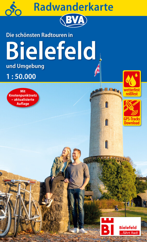 Online bestellen: Fietsknooppuntenkaart ADFC Radwanderkarte Bielefeld und Umgebung | BVA BikeMedia