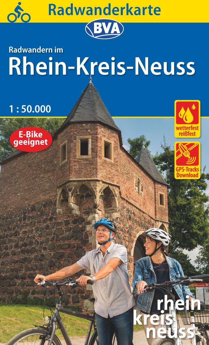 Online bestellen: Fietsknooppuntenkaart ADFC Radwanderkarte Neuss Rhein-Kreis | BVA BikeMedia