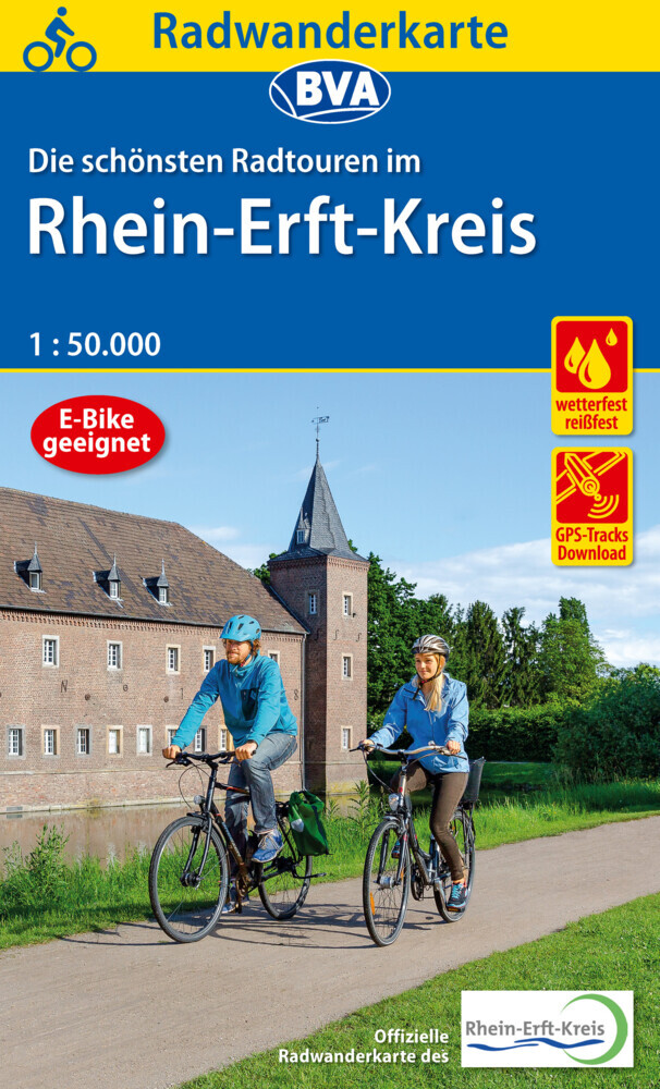 Online bestellen: Fietsknooppuntenkaart ADFC Radwanderkarte Rhein-Erft-Kreis | BVA BikeMedia