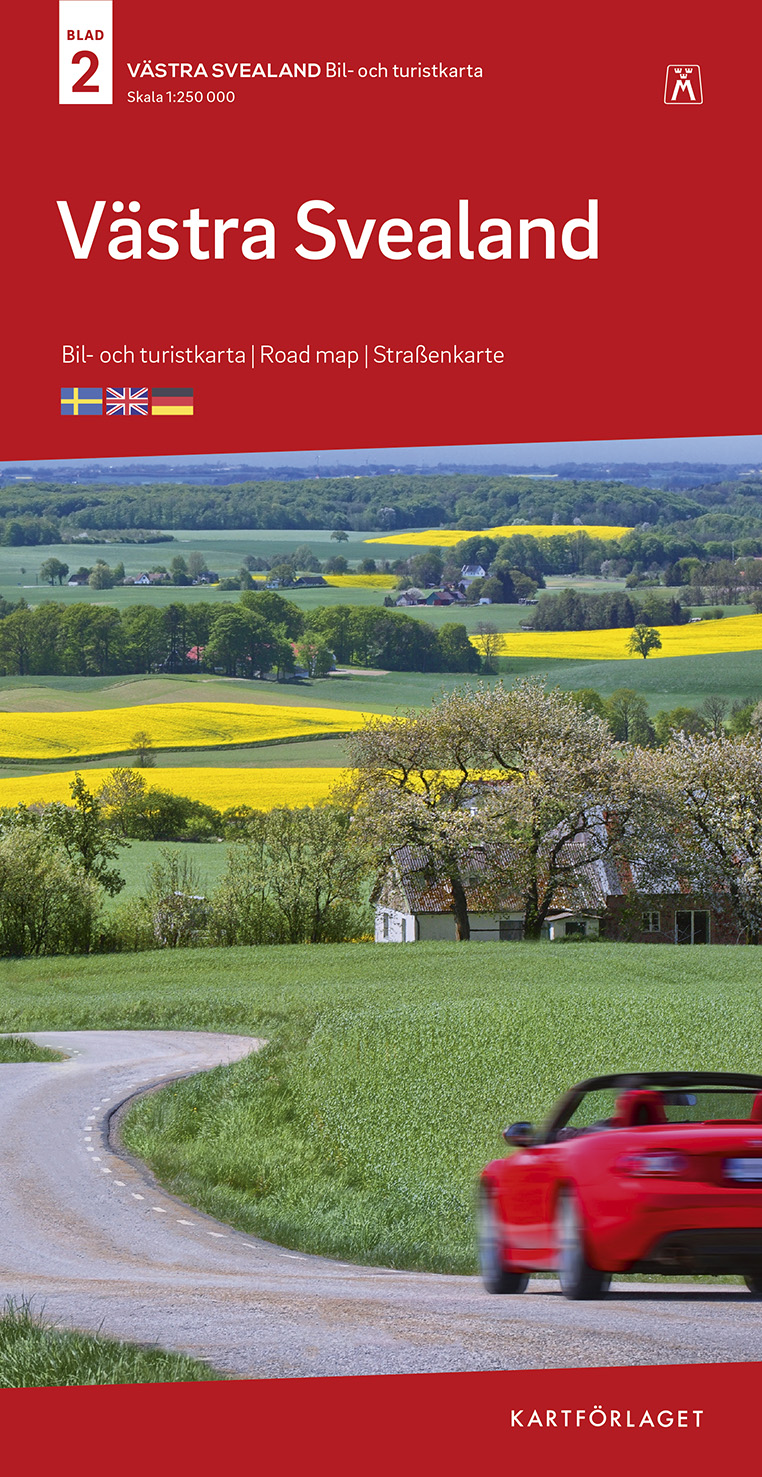 Wegenkaart – landkaart 2 Turistkarta Västra Svealand Bil – Zweden Zuidwest | Norstedts