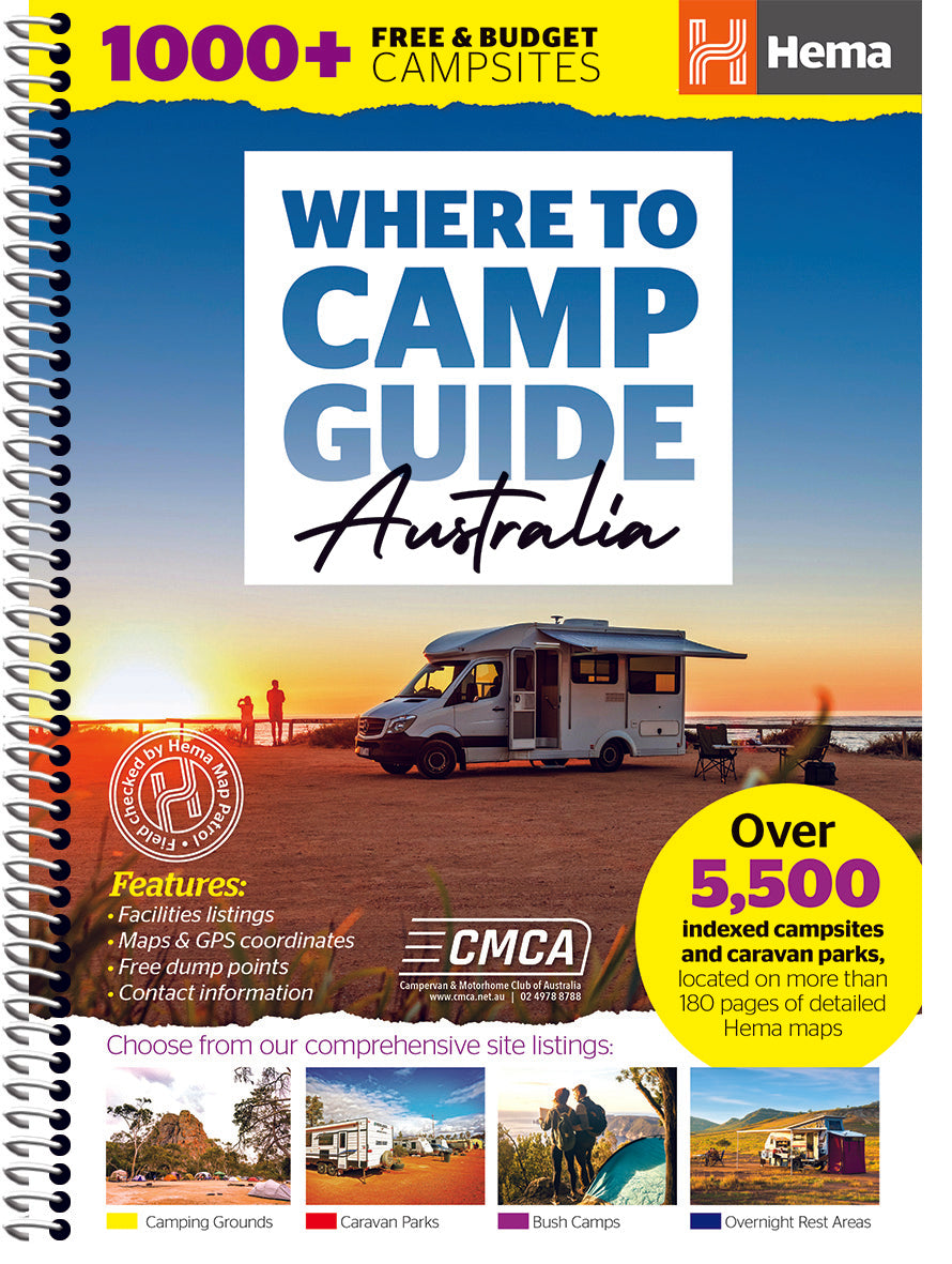 Online bestellen: Campergids Where to Camp Guide Australia | Hema Maps