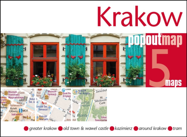 Online bestellen: Stadsplattegrond Popout Map Popout Map Krakow | Compass Maps