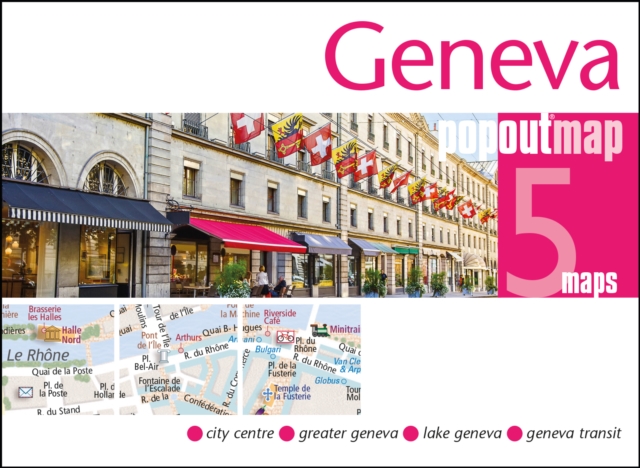 Online bestellen: Stadsplattegrond Popout Map Geneva - Geneve | Compass Maps