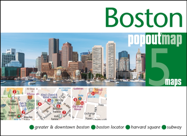 Online bestellen: Stadsplattegrond Popout Map Boston | Compass Maps