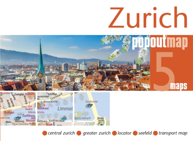 Online bestellen: Stadsplattegrond Popout Map Zurich | Compass Maps