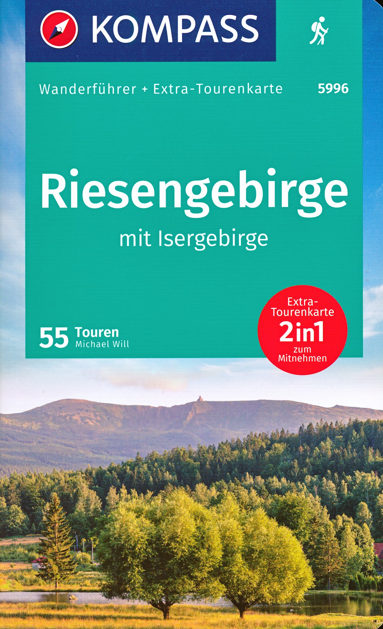 Online bestellen: Wandelgids 5996 Wanderführer Riesengebirge mit Isergebirge | Kompass