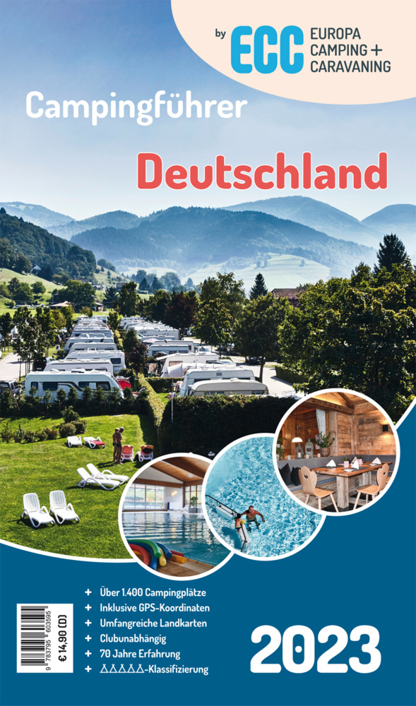 Online bestellen: Campinggids - Campergids Deutschland Camping- + Caravaning-Führer 2023 | Drei Brunnen Verlag