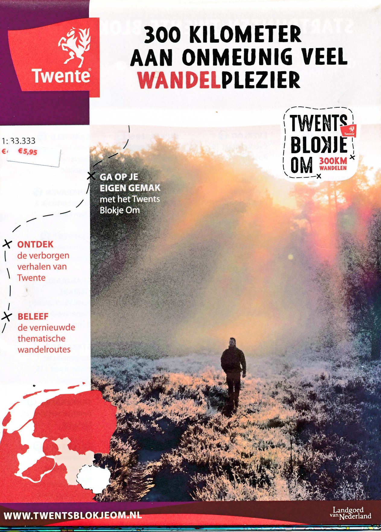 Online bestellen: Wandelkaart Twents Blokje Om | Wandelnetwerk Twente