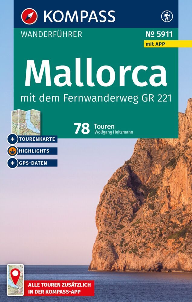 Wandelgids 5911 Kompass Wanderführer Mallorca | Kompass