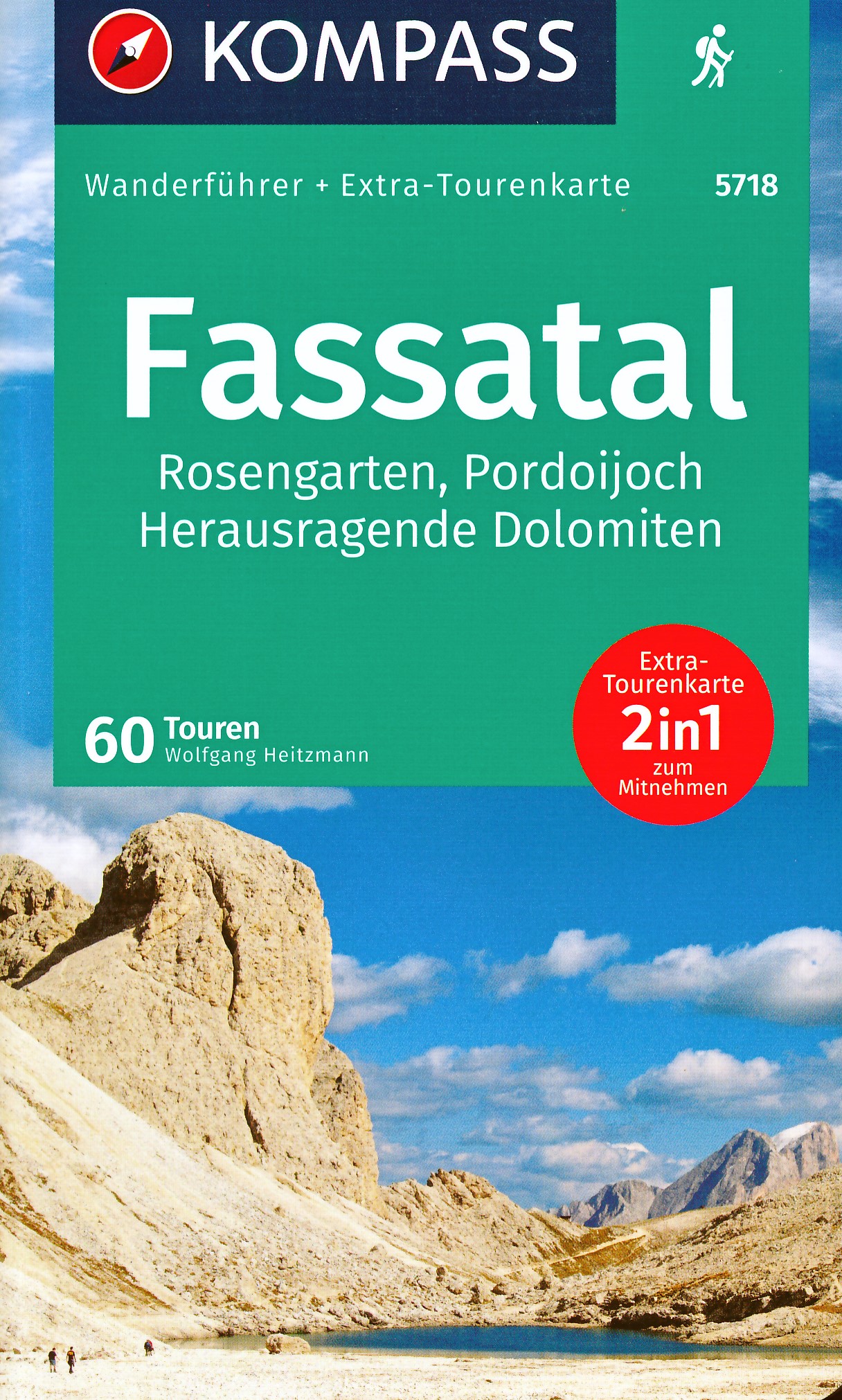 Online bestellen: Wandelgids 5718 Fassatal - Rosengarten | Kompass
