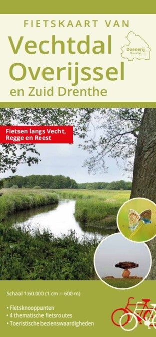 Online bestellen: Fietskaart Vechtdal Overijssel en zuid Drenthe | DrentheKaarten