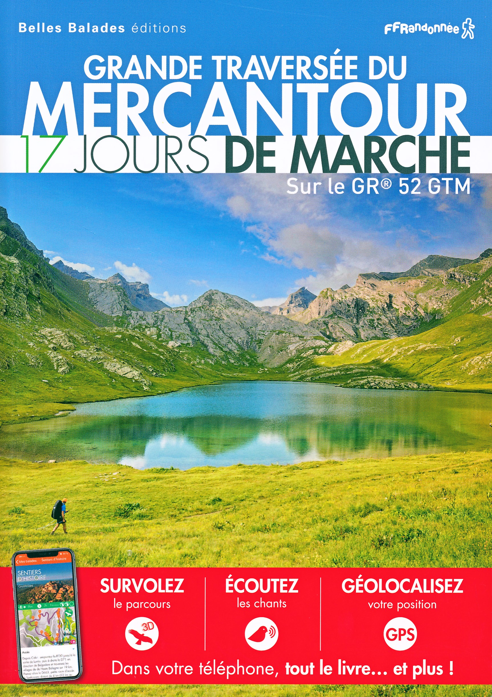 Online bestellen: Wandelgids Grande traversée du Mercantour GR52 | Belle Ballades