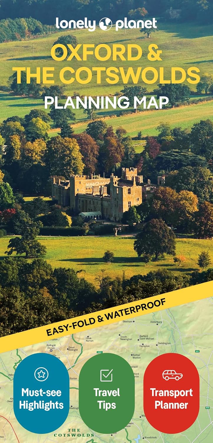 Wegenkaart - landkaart Planning Map Oxford & the Cotswolds | Lonely Pl