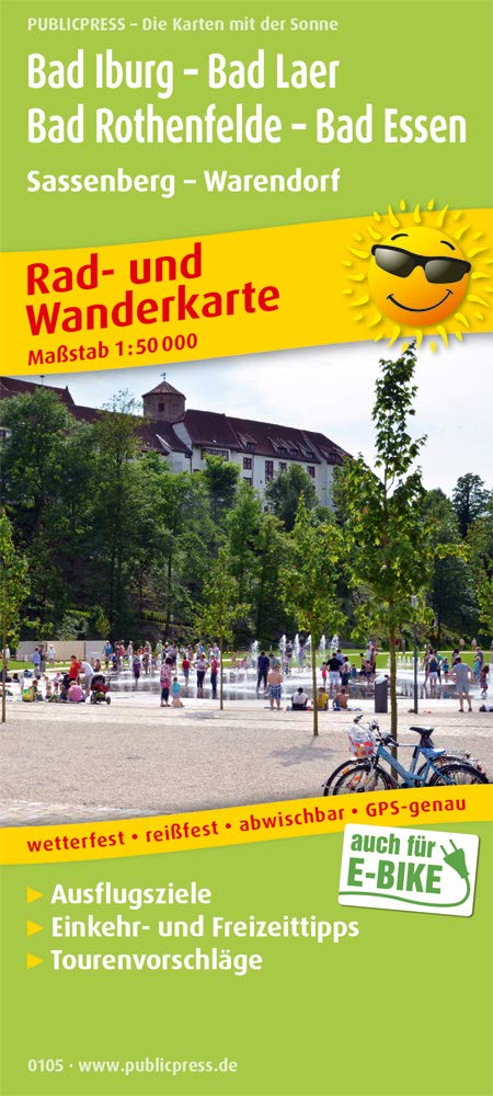 Online bestellen: Wandelkaart 0105 Bad Iburg - Bad Laer - Bad Rothenfelde - Bad Essen | Publicpress