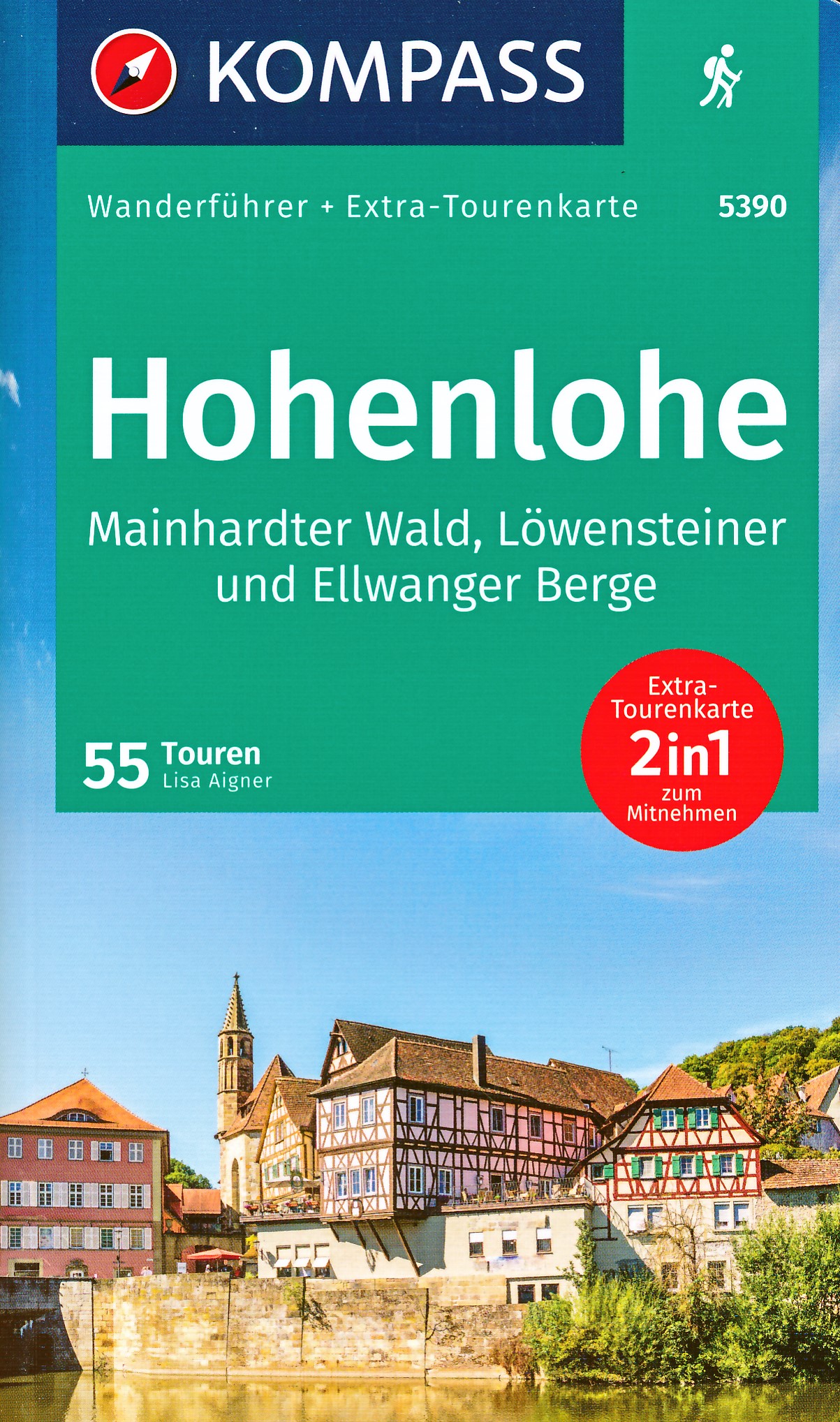 Online bestellen: Wandelgids 5390 Wanderführer Hohenlohe | Kompass