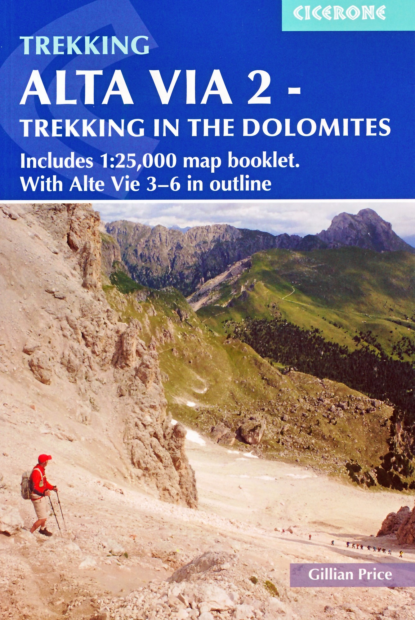 Online bestellen: Wandelgids Alta Via 2 - Trekking in the Dolomites | Cicerone