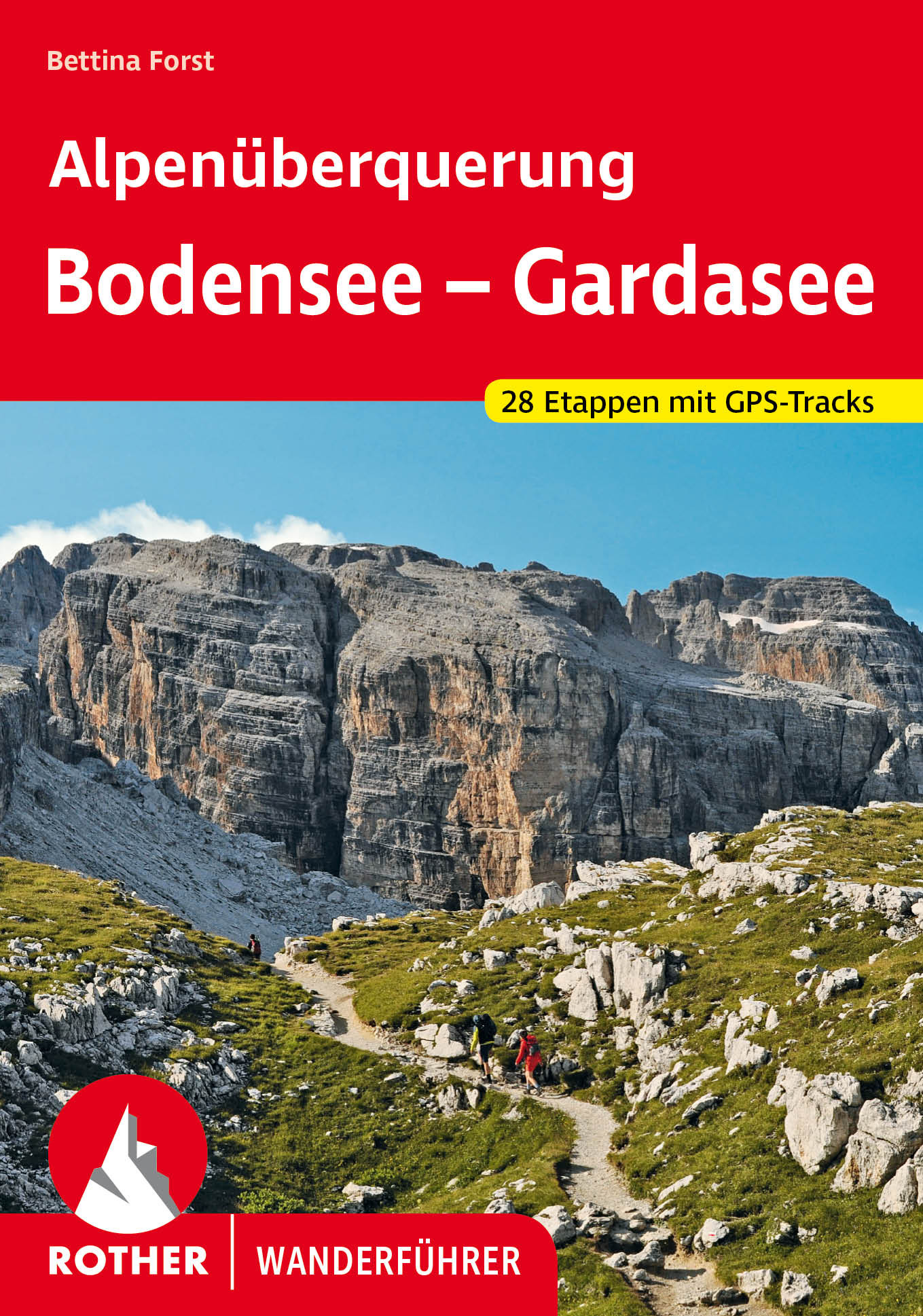 Online bestellen: Wandelgids Alpenüberquerung Bodensee - Gardasee | Rother Bergverlag