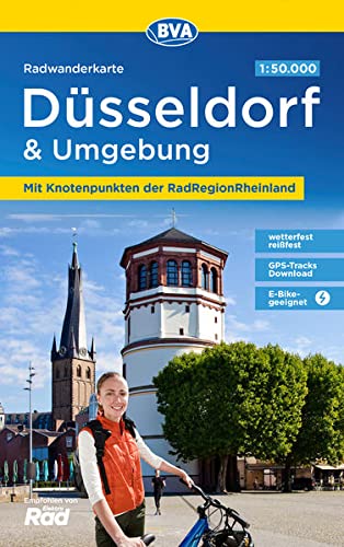 Online bestellen: Fietsknooppuntenkaart ADFC Radwanderkarte Düsseldorf & Umgebung | BVA BikeMedia
