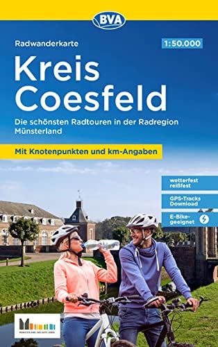 Online bestellen: Fietsknooppuntenkaart ADFC Radwanderkarte Kreis Coesfeld - Münsterland | BVA BikeMedia