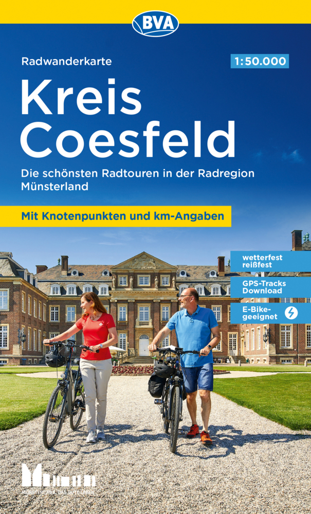 Fietsknooppuntenkaart ADFC Radwanderkarte Kreis Coesfeld - Münsterland