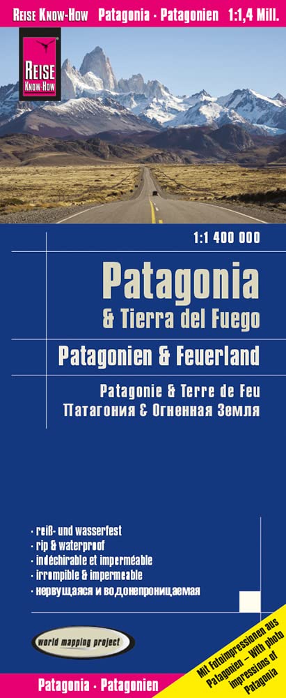 Online bestellen: Wegenkaart - landkaart Patagonien, Feuerland / Patagonia, Tierra del Fuego | Reise Know-How Verlag