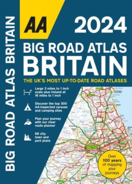 Online bestellen: Wegenatlas Big Road Atlas Britain 2024 - A3 | Ringband | AA Publishing