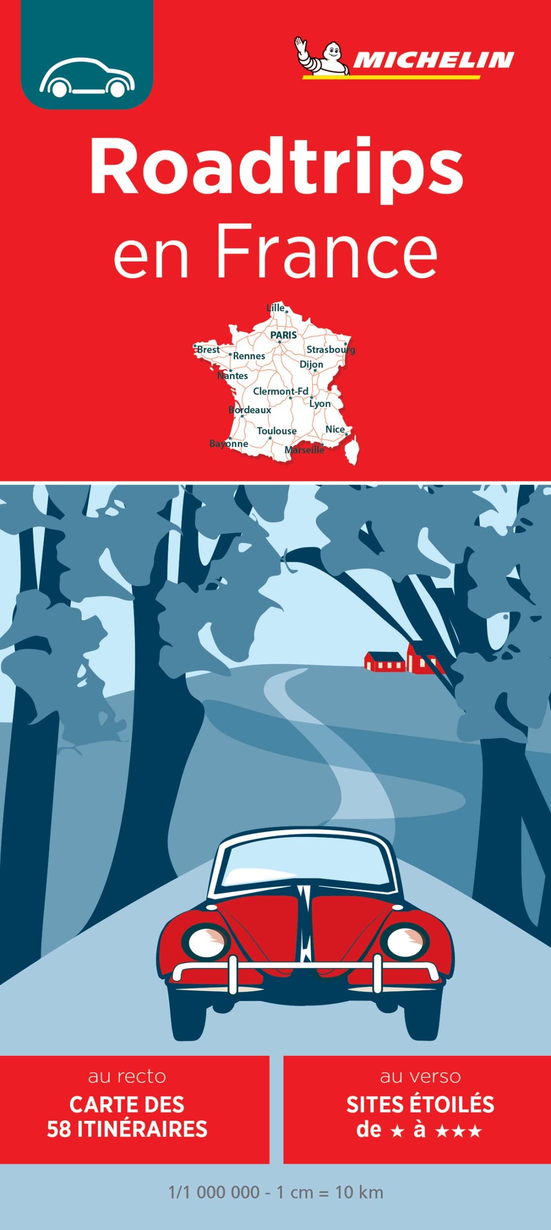 Online bestellen: Wegenkaart - landkaart Roadtrips en France | Michelin