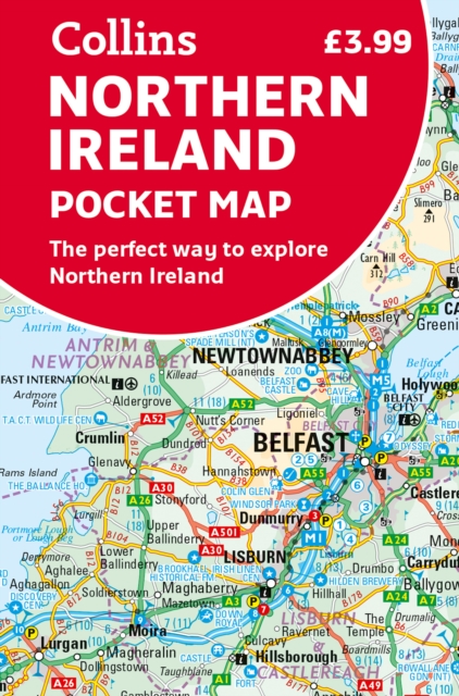Online bestellen: Wegenkaart - landkaart Pocket Map Northern Ireland | Collins