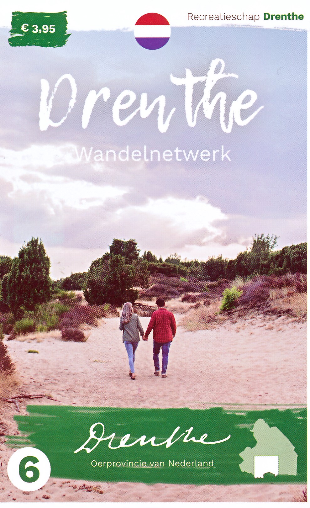Online bestellen: Wandelknooppuntenkaart 6 Wandelnetwerk Drenthe Zuidwolde - Hoogeveen - Meppen | Recreatieschap Drenthe