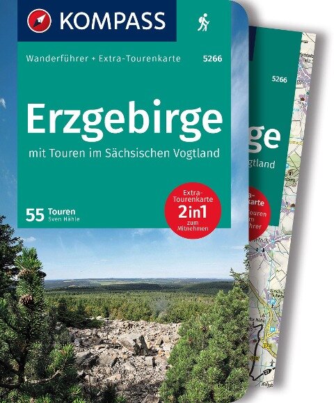 Online bestellen: Wandelgids 5266 Wanderführer Erzgebirge | Kompass