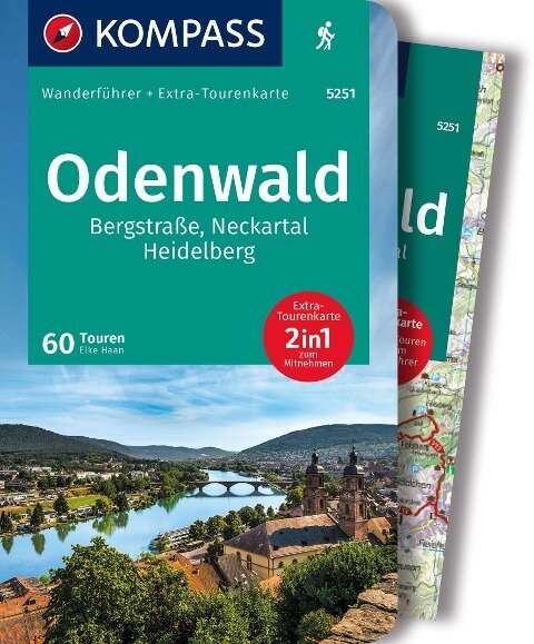 Online bestellen: Wandelgids 5251 Wanderführer Odenwald | Kompass
