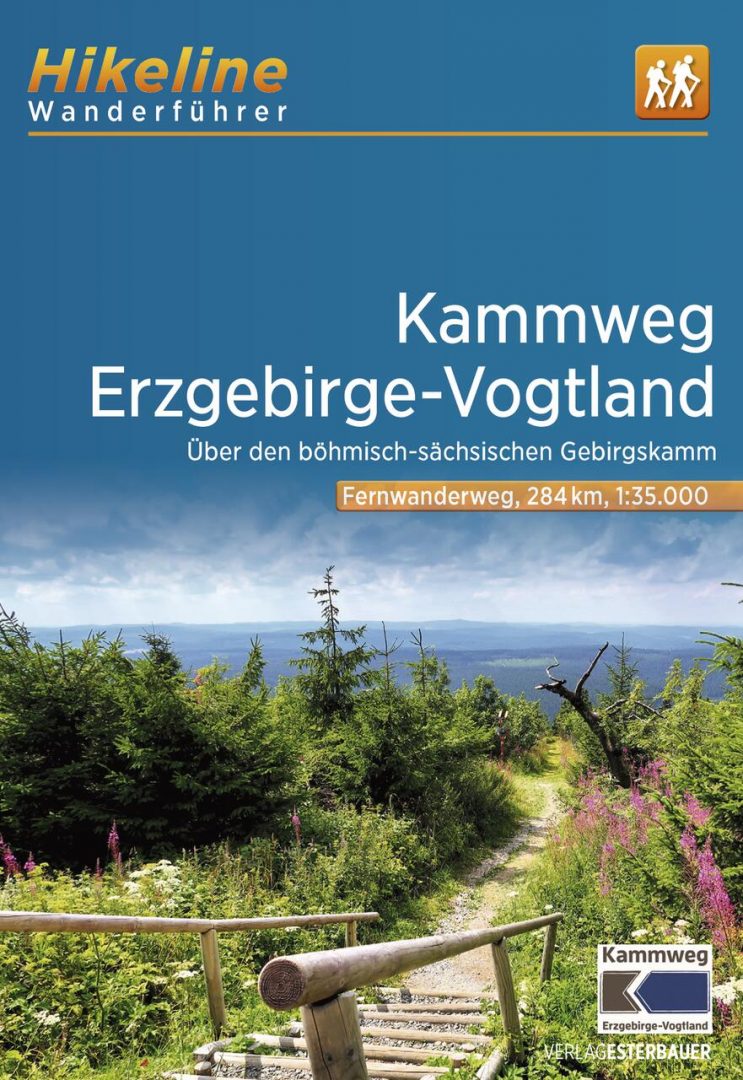 Online bestellen: Wandelgids Hikeline Kammweg, Erzgebirge-Vogtland | Esterbauer