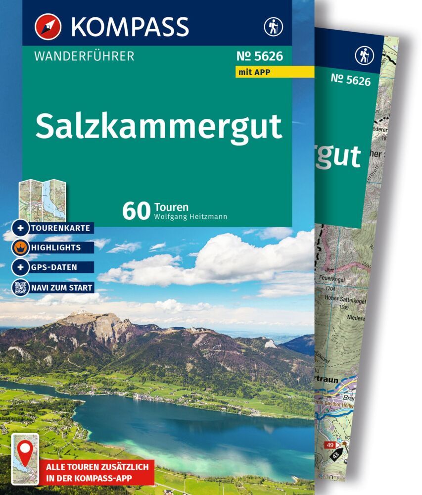 Wandelgids 5626 Kompass Wanderführer Salzkammergut | Kompass